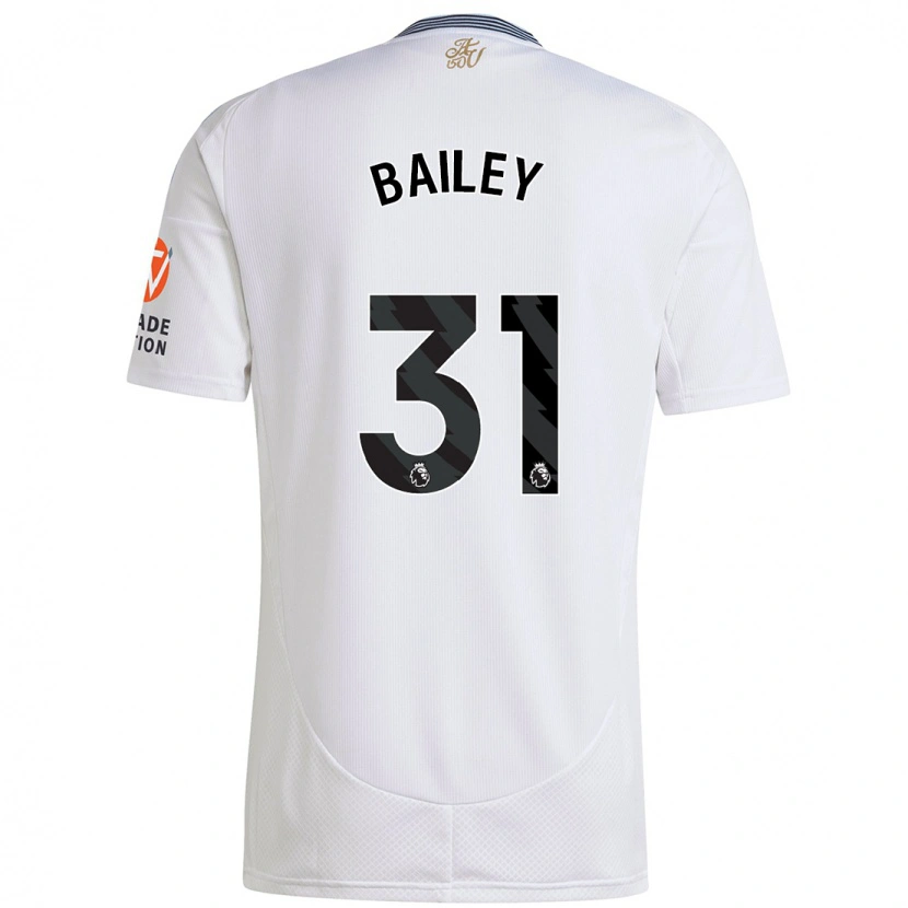 Danxen Uomo Maglia Leon Bailey #31 Bianco Kit Gara Away 2024/25 Maglietta