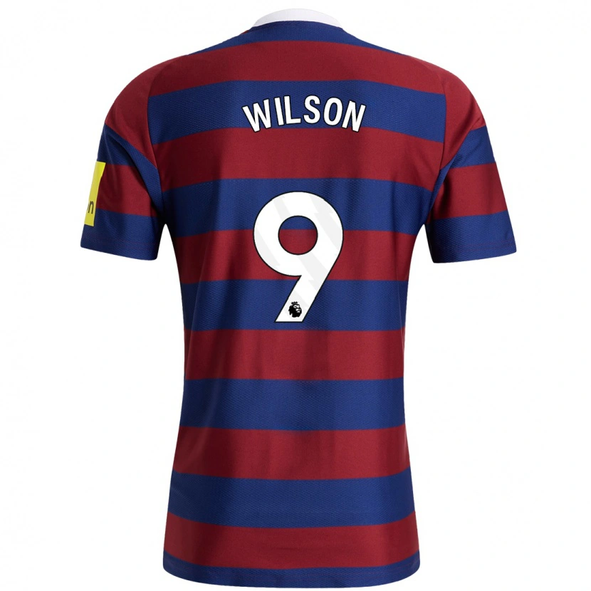 Danxen Uomo Maglia Callum Wilson #9 Borgogna Blu Navy Kit Gara Away 2024/25 Maglietta