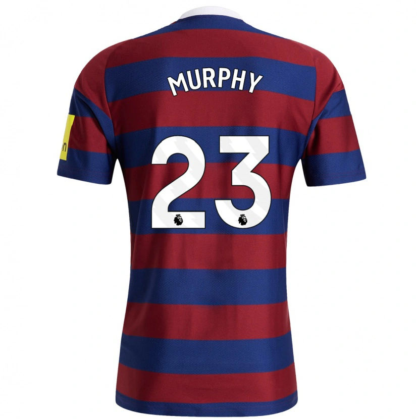 Danxen Uomo Maglia Jacob Murphy #23 Borgogna Blu Navy Kit Gara Away 2024/25 Maglietta