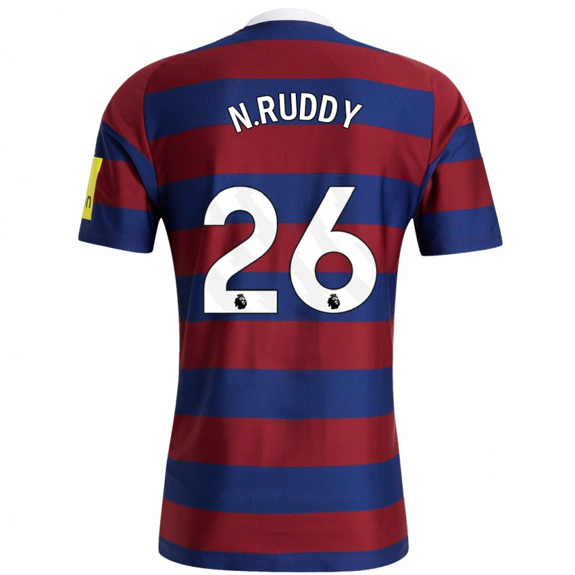 Danxen Uomo Maglia John Ruddy #26 Borgogna Blu Navy Kit Gara Away 2024/25 Maglietta