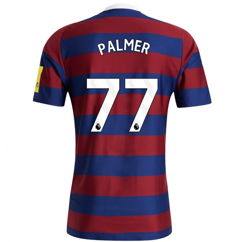 Danxen Uomo Maglia Darren Palmer #77 Borgogna Blu Navy Kit Gara Away 2024/25 Maglietta
