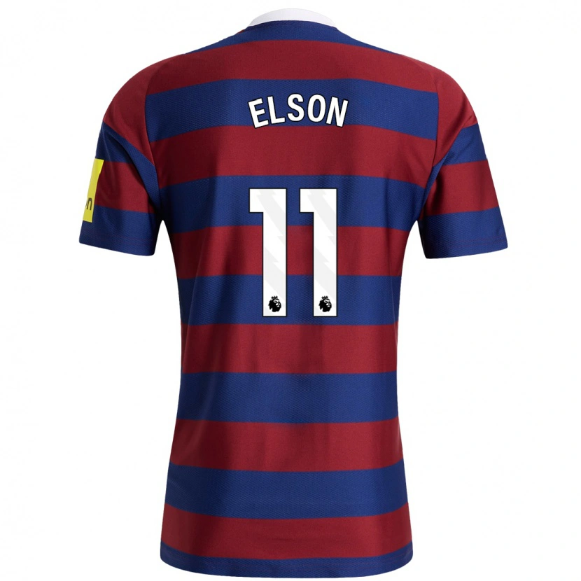 Danxen Uomo Maglia Kacie Elson #11 Borgogna Blu Navy Kit Gara Away 2024/25 Maglietta