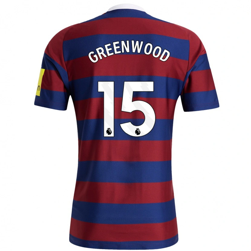 Danxen Uomo Maglia Hannah Greenwood #15 Borgogna Blu Navy Kit Gara Away 2024/25 Maglietta