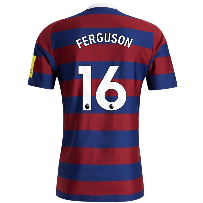 Danxen Uomo Maglia Becky Ferguson #16 Borgogna Blu Navy Kit Gara Away 2024/25 Maglietta