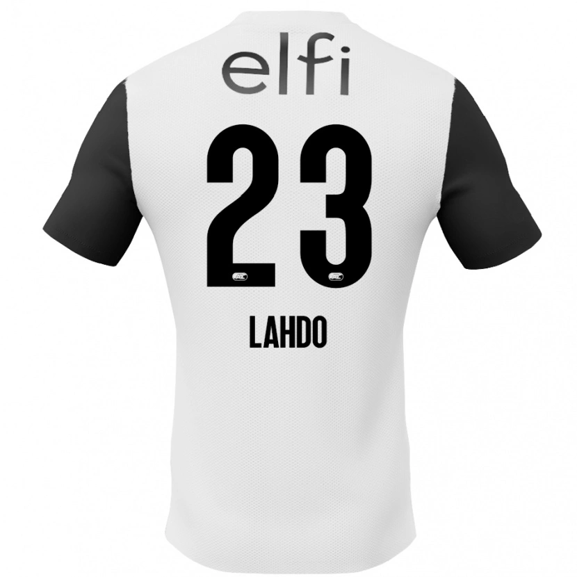 Danxen Uomo Maglia Mayckel Lahdo #23 Bianco Nero Kit Gara Away 2024/25 Maglietta