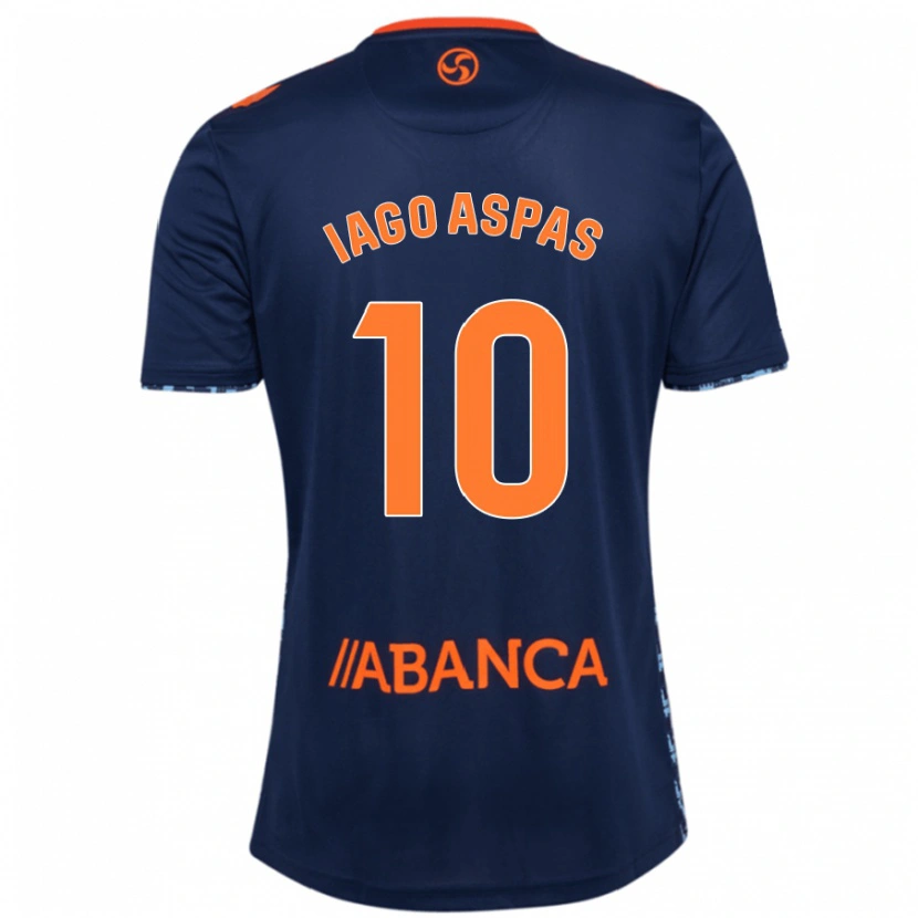 Danxen Uomo Maglia Iago Aspas #10 Blu Navy Kit Gara Away 2024/25 Maglietta