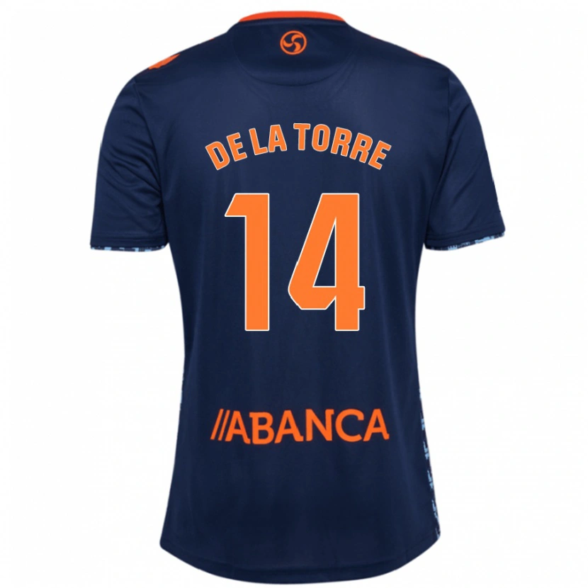 Danxen Uomo Maglia Luca De La Torre #14 Blu Navy Kit Gara Away 2024/25 Maglietta