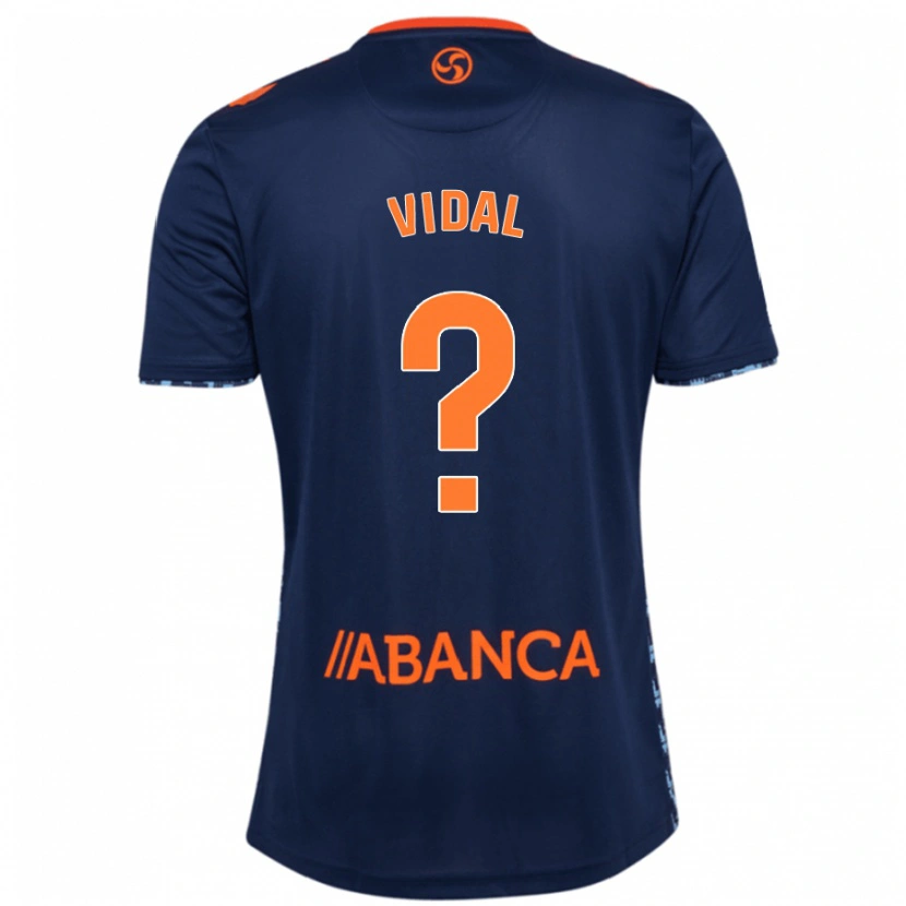 Danxen Uomo Maglia Marc Vidal #0 Blu Navy Kit Gara Away 2024/25 Maglietta