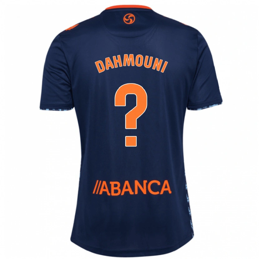 Danxen Uomo Maglia Moha Dahmouni #0 Blu Navy Kit Gara Away 2024/25 Maglietta