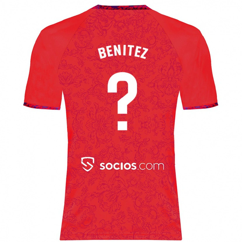 Danxen Uomo Maglia Emilio Benítez #0 Rosso Kit Gara Away 2024/25 Maglietta