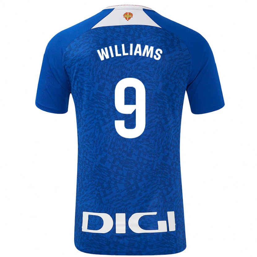 Danxen Uomo Maglia Iñaki Williams #9 Blu Royal Kit Gara Away 2024/25 Maglietta