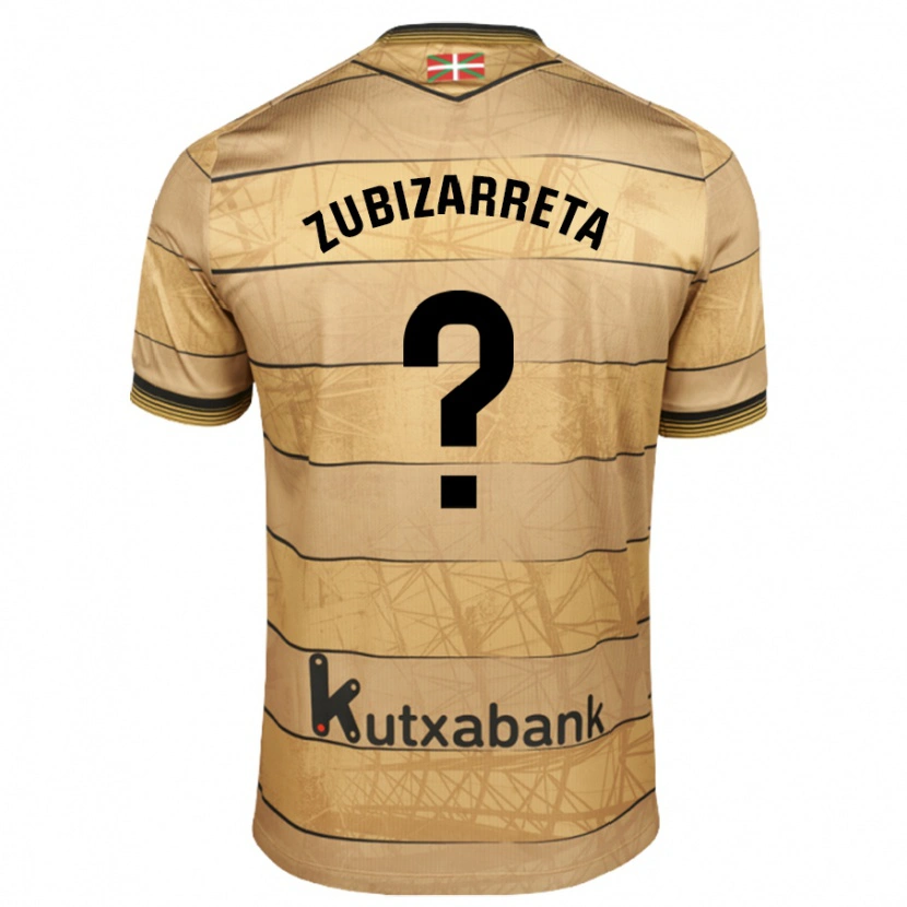 Danxen Uomo Maglia Pablo Zubizarreta #0 Marrone Kit Gara Away 2024/25 Maglietta