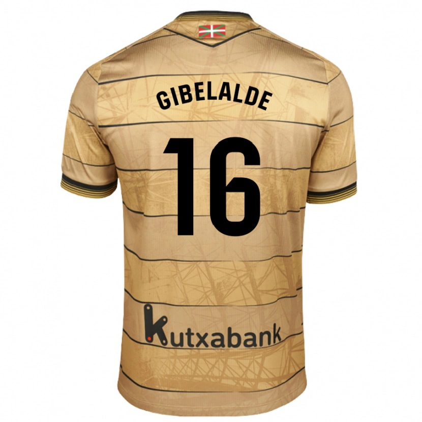 Danxen Uomo Maglia Manex Gibelalde #16 Marrone Kit Gara Away 2024/25 Maglietta