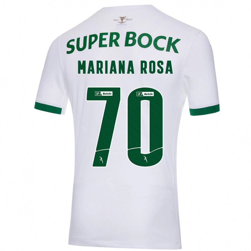 Danxen Uomo Maglia Mariana Silva Pinto Vilaça Da Rosa #70 Bianco Verde Kit Gara Away 2024/25 Maglietta