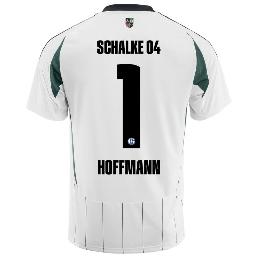 Danxen Uomo Maglia Ron-Thorben Hoffmann #1 Bianco Verde Kit Gara Away 2024/25 Maglietta