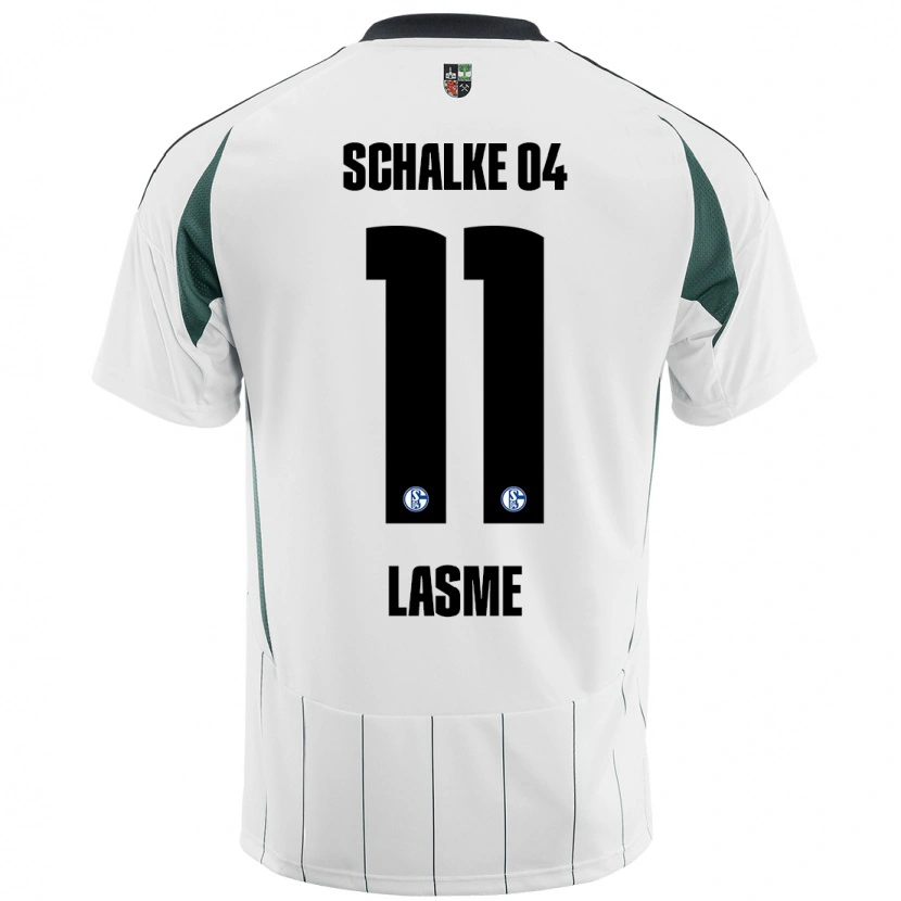 Danxen Uomo Maglia Bryan Lasme #11 Bianco Verde Kit Gara Away 2024/25 Maglietta