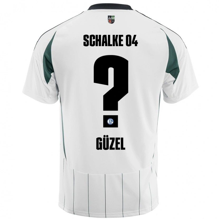 Danxen Uomo Maglia Arian Güzel #0 Bianco Verde Kit Gara Away 2024/25 Maglietta