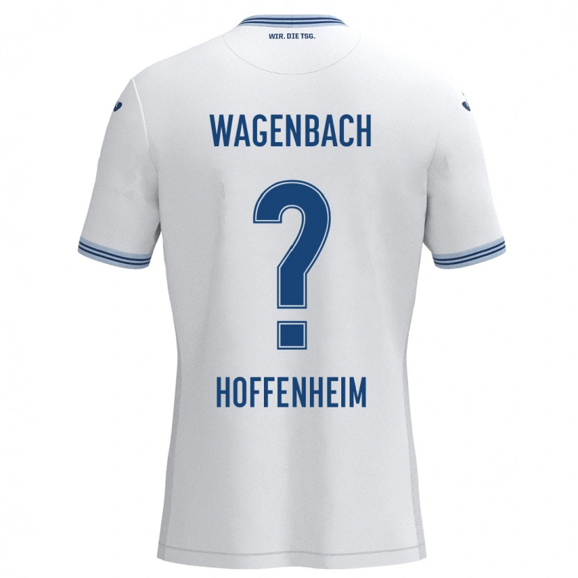Danxen Uomo Maglia Lion Wagenbach #0 Bianco Blu Kit Gara Away 2024/25 Maglietta