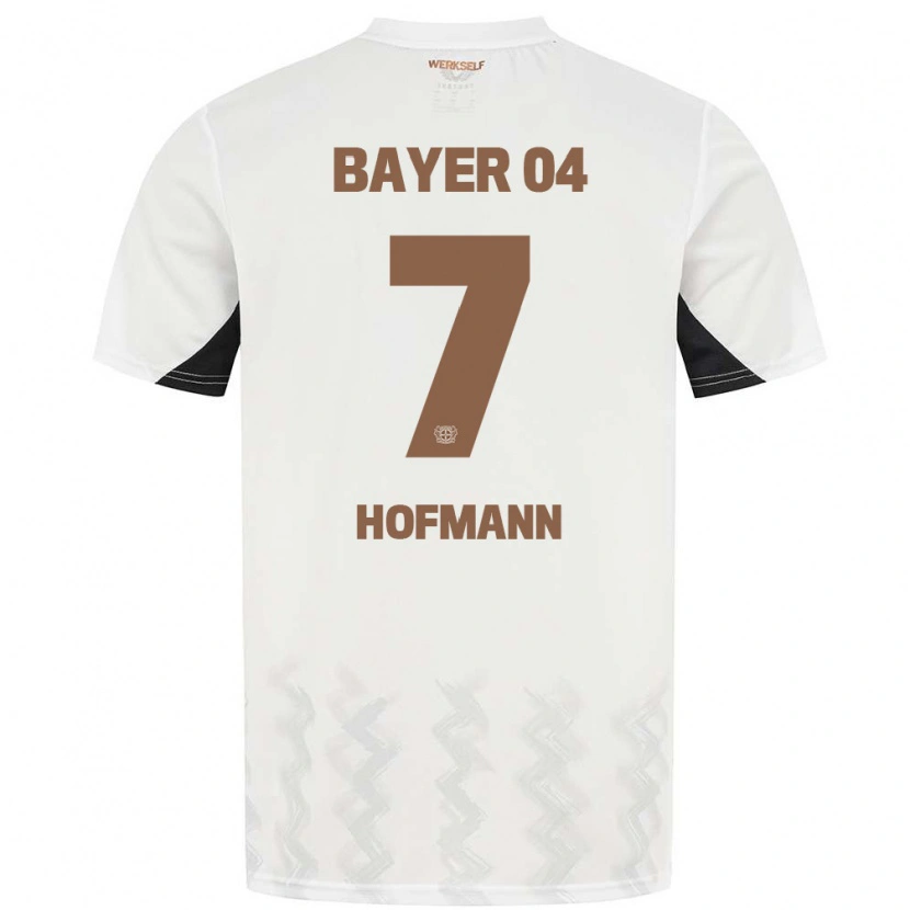 Danxen Uomo Maglia Jonas Hofmann #7 Bianco Nero Kit Gara Away 2024/25 Maglietta