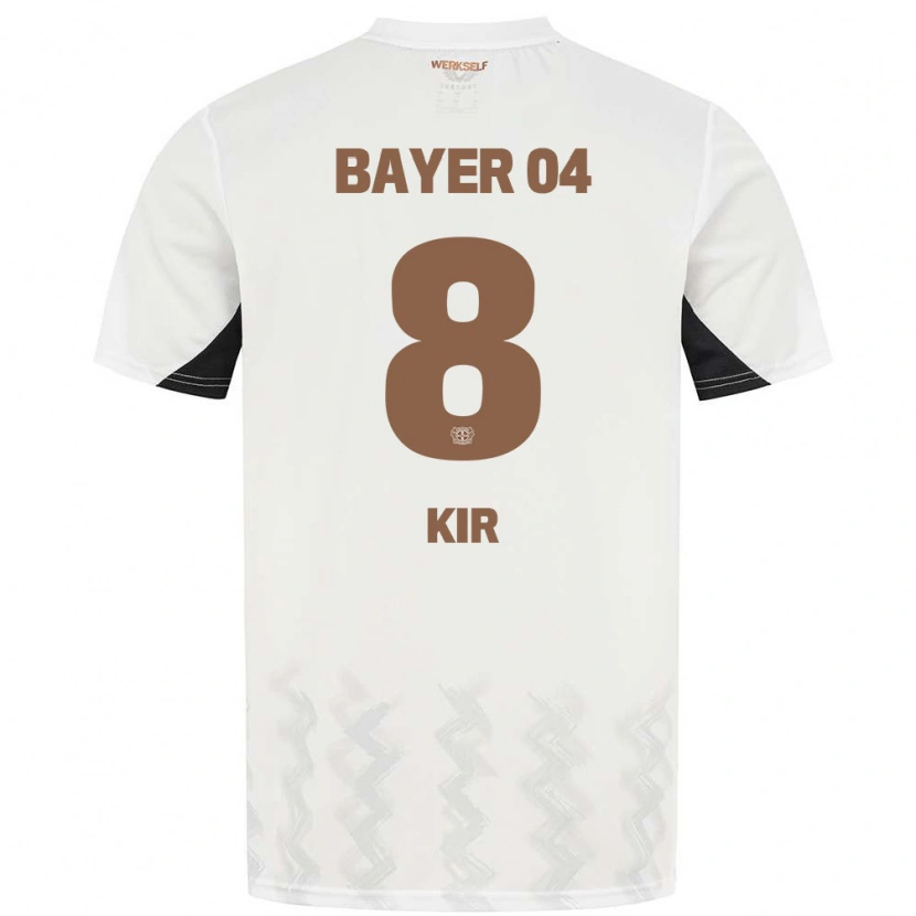 Danxen Uomo Maglia Burak Kir #8 Bianco Nero Kit Gara Away 2024/25 Maglietta