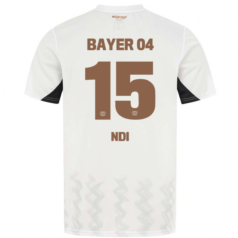 Danxen Uomo Maglia Bradley Ndi #15 Bianco Nero Kit Gara Away 2024/25 Maglietta