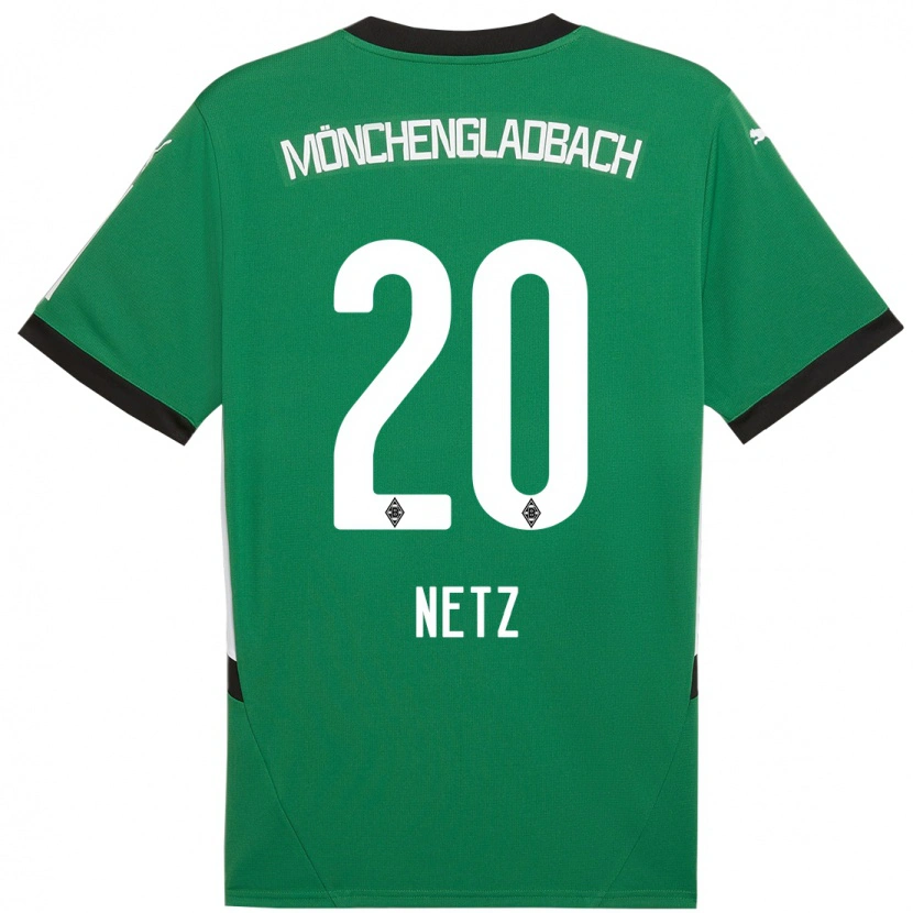 Danxen Uomo Maglia Luca Netz #20 Verde Bianco Kit Gara Away 2024/25 Maglietta