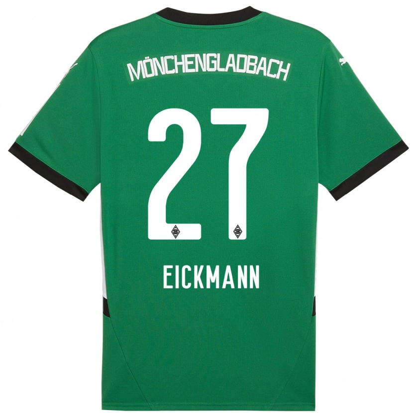 Danxen Uomo Maglia Mia Eickmann #27 Verde Bianco Kit Gara Away 2024/25 Maglietta
