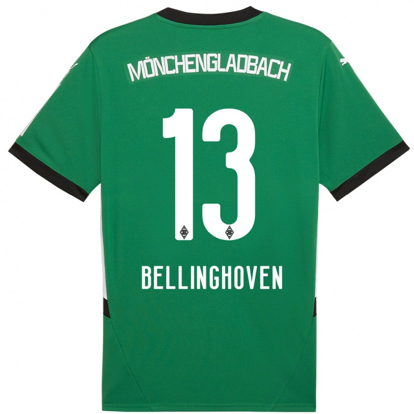 Danxen Uomo Maglia Christina Bellinghoven #13 Verde Bianco Kit Gara Away 2024/25 Maglietta