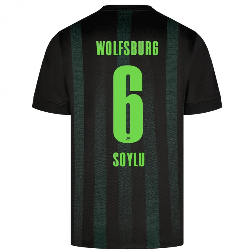 Danxen Uomo Maglia Darwin Soylu #6 Verde Scuro Kit Gara Away 2024/25 Maglietta