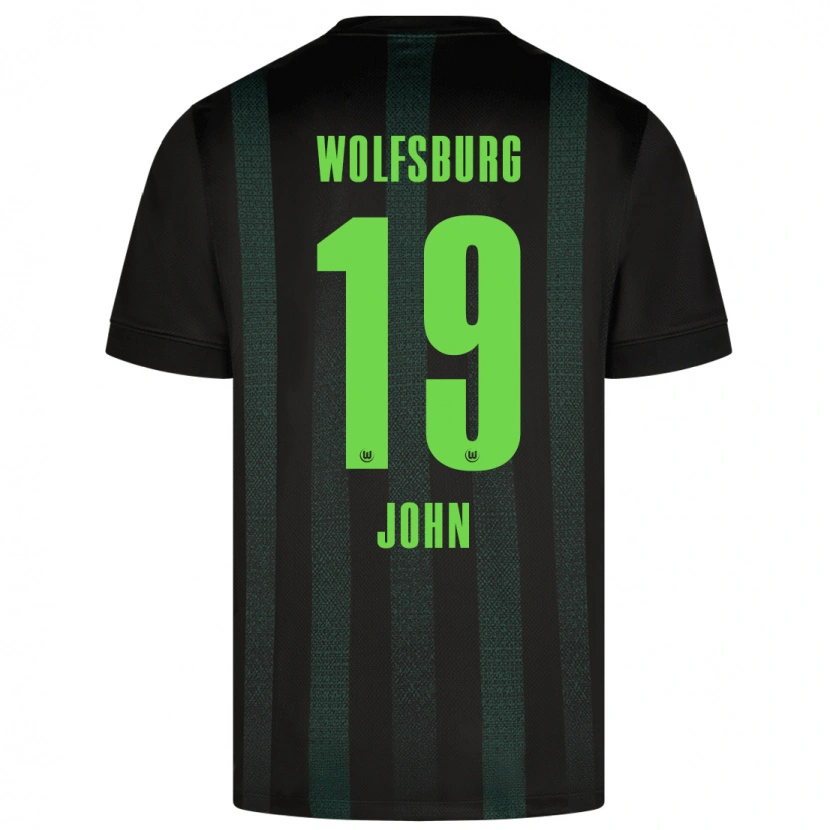 Danxen Uomo Maglia Michael John #19 Verde Scuro Kit Gara Away 2024/25 Maglietta