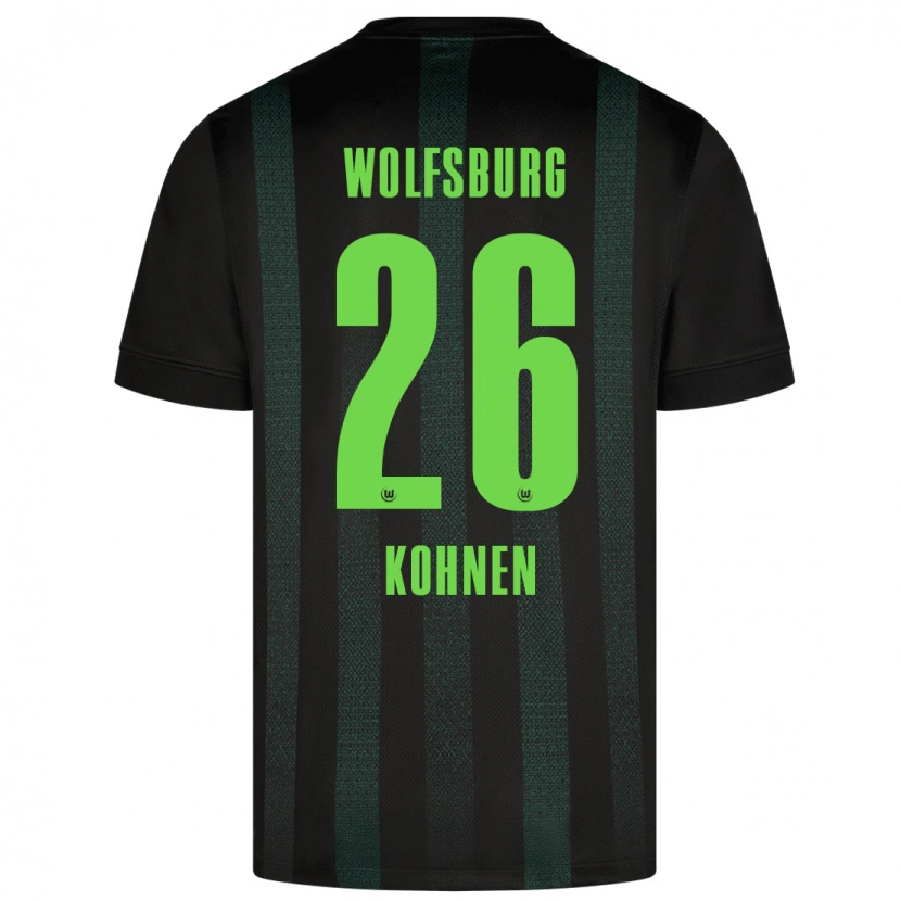 Danxen Uomo Maglia Ben Kohnen #26 Verde Scuro Kit Gara Away 2024/25 Maglietta