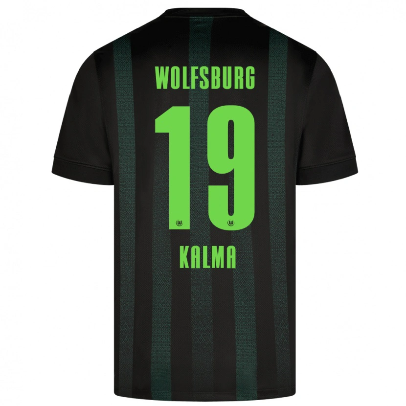 Danxen Uomo Maglia Fenna Kalma #19 Verde Scuro Kit Gara Away 2024/25 Maglietta