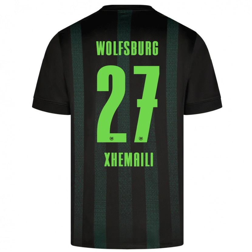 Danxen Uomo Maglia Riola Xhemaili #27 Verde Scuro Kit Gara Away 2024/25 Maglietta