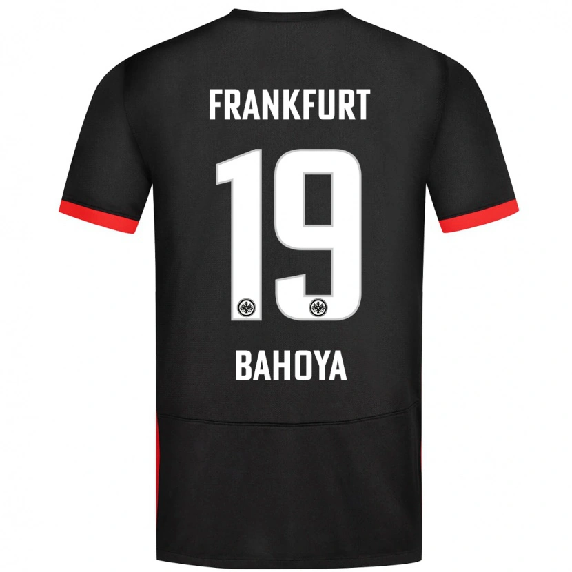 Danxen Uomo Maglia Jean-Mattéo Bahoya #19 Nero Kit Gara Away 2024/25 Maglietta