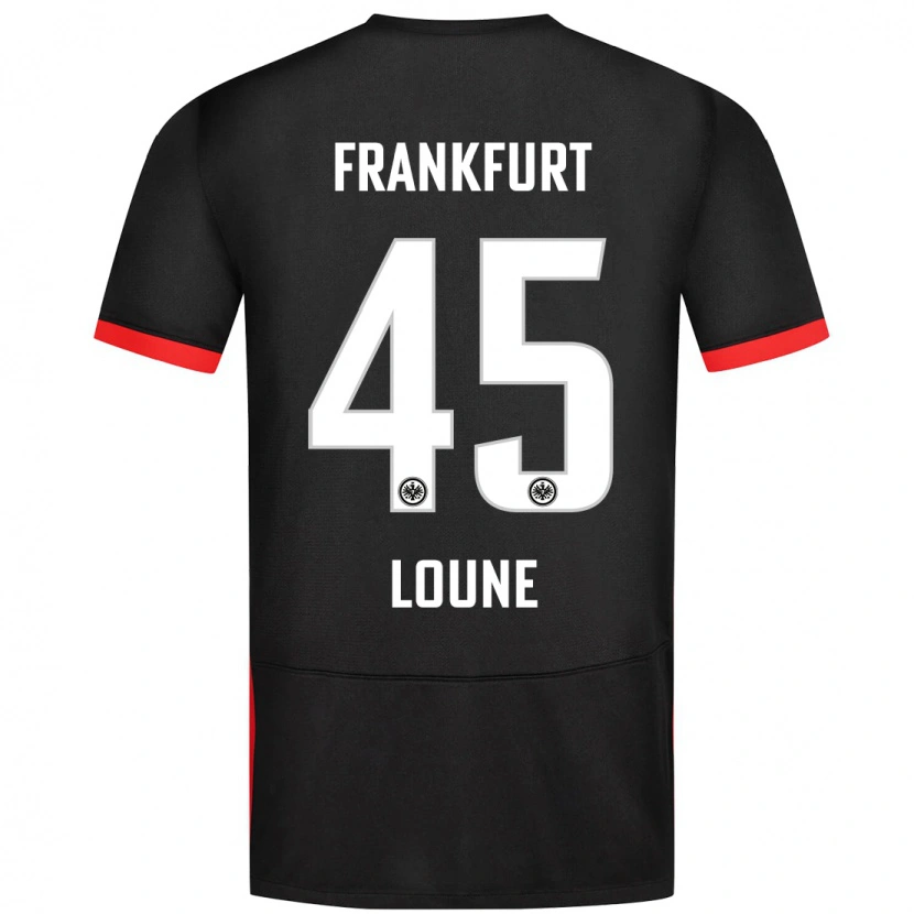 Danxen Uomo Maglia Mehdi Loune #45 Nero Kit Gara Away 2024/25 Maglietta
