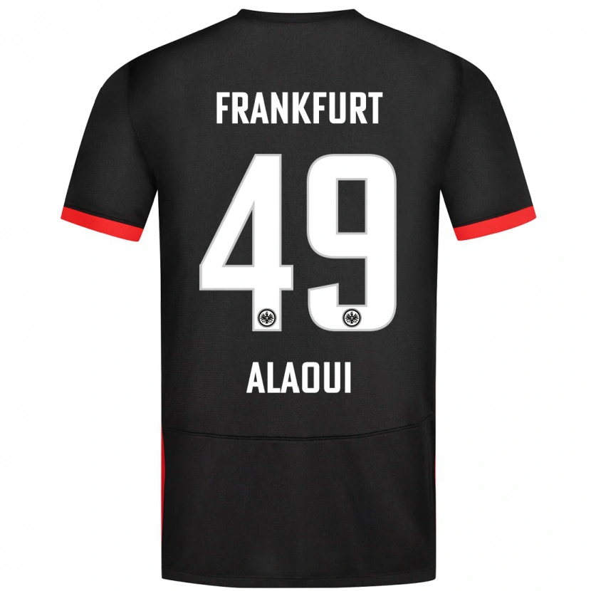 Danxen Uomo Maglia Anas Alaoui #49 Nero Kit Gara Away 2024/25 Maglietta