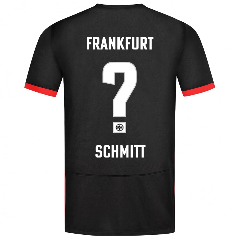 Danxen Uomo Maglia Jonathan Schmitt #0 Nero Kit Gara Away 2024/25 Maglietta