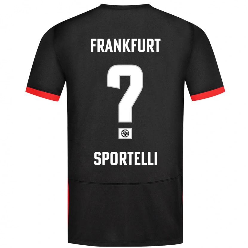 Danxen Uomo Maglia Flavio Sportelli #0 Nero Kit Gara Away 2024/25 Maglietta