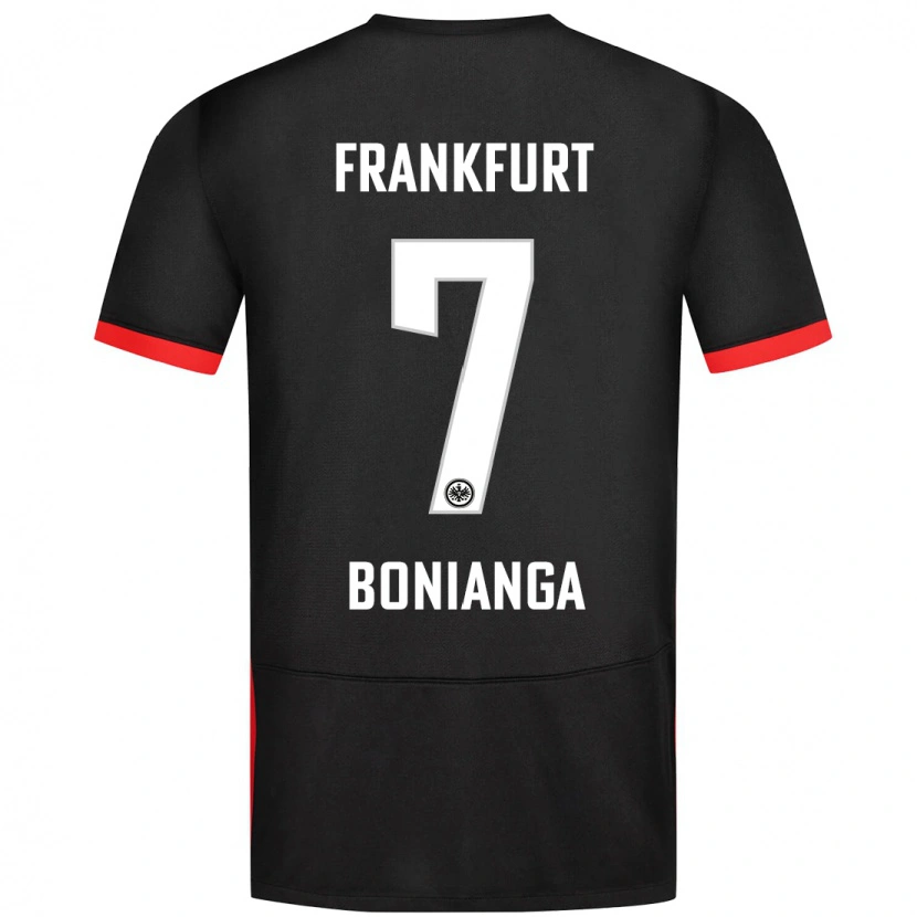 Danxen Uomo Maglia Phinees Bonianga #7 Nero Kit Gara Away 2024/25 Maglietta