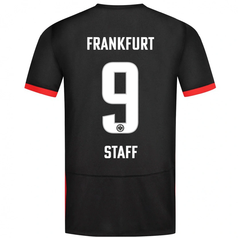 Danxen Uomo Maglia Alexander Staff #9 Nero Kit Gara Away 2024/25 Maglietta