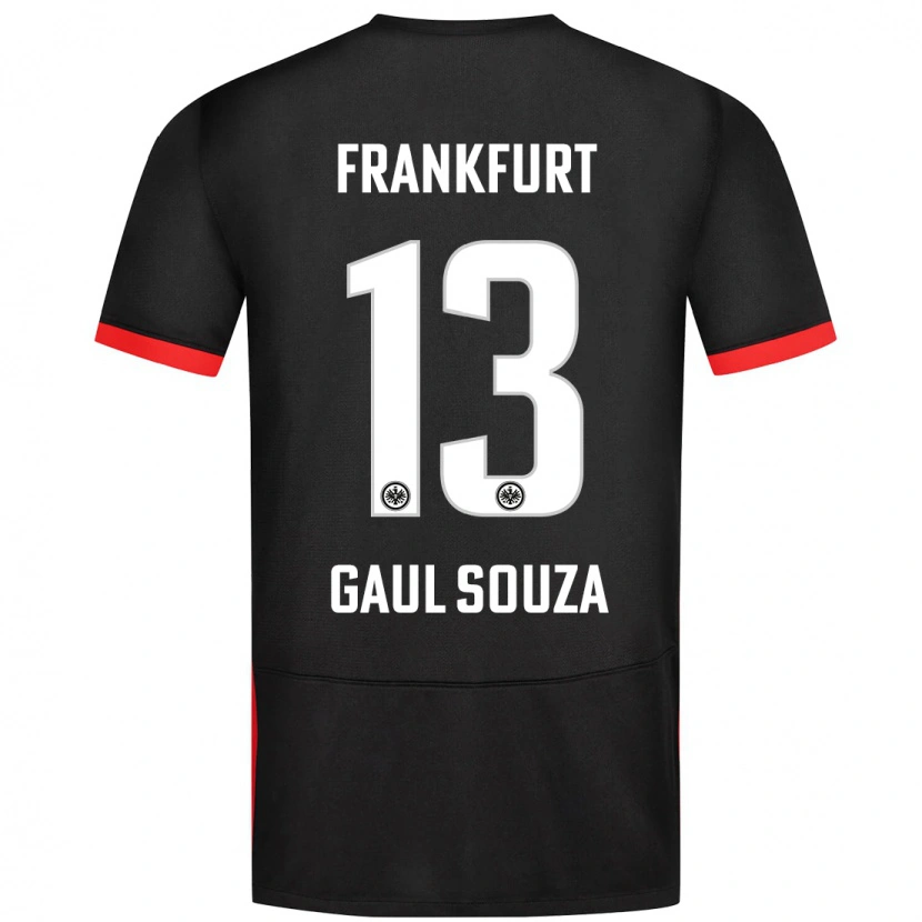 Danxen Uomo Maglia Alessandro Gaul Souza #13 Nero Kit Gara Away 2024/25 Maglietta