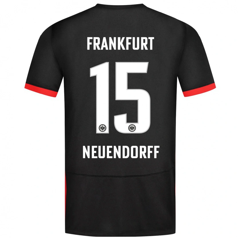 Danxen Uomo Maglia Nilo Neuendorff #15 Nero Kit Gara Away 2024/25 Maglietta