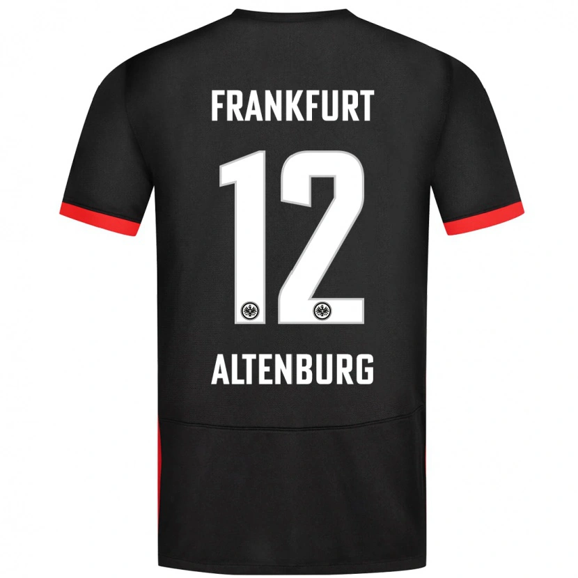 Danxen Uomo Maglia Lina Altenburg #12 Nero Kit Gara Away 2024/25 Maglietta