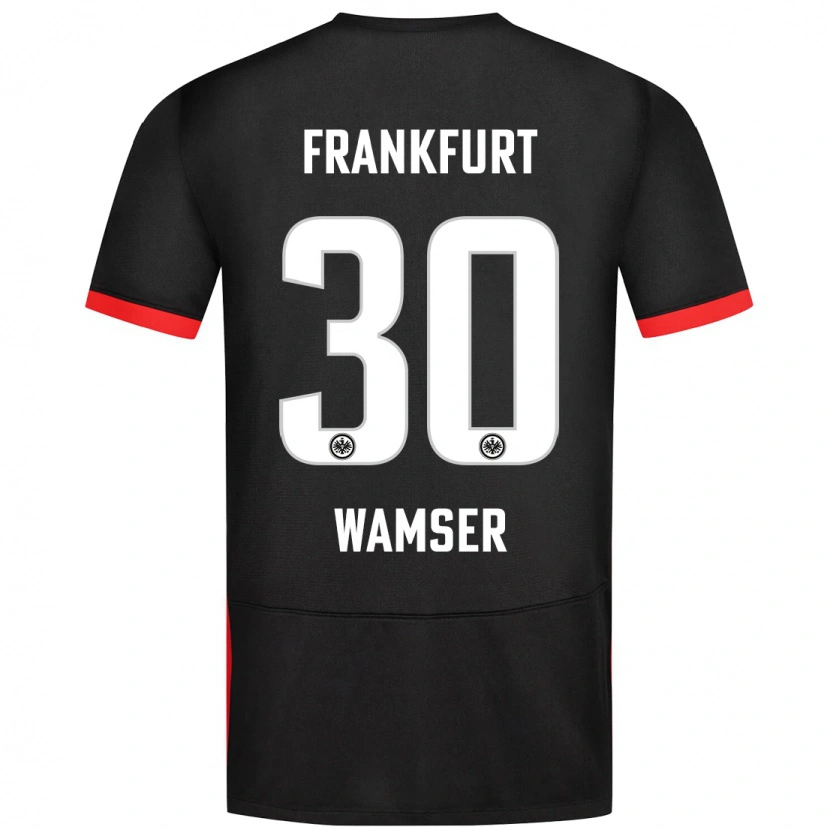 Danxen Uomo Maglia Carlotta Wamser #30 Nero Kit Gara Away 2024/25 Maglietta