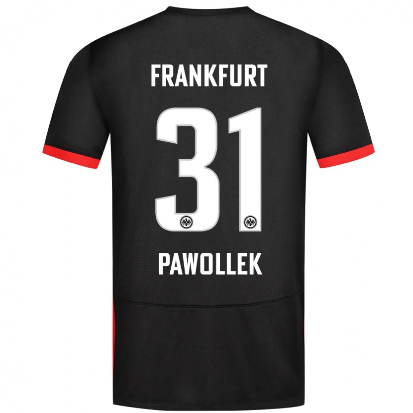 Danxen Uomo Maglia Tanja Pawollek #31 Nero Kit Gara Away 2024/25 Maglietta