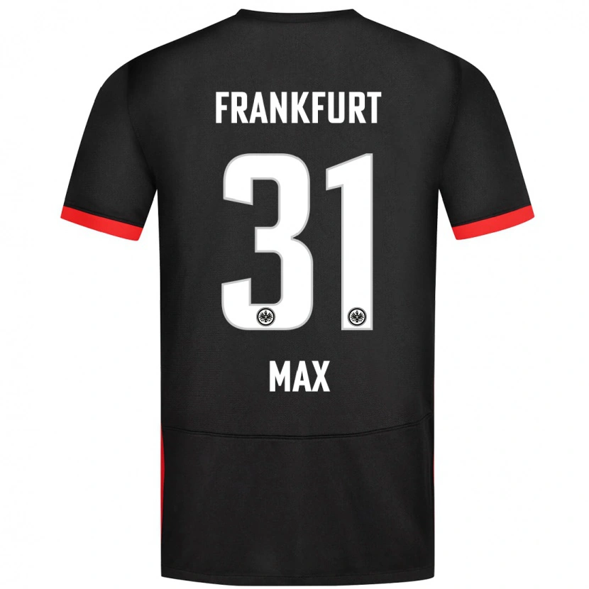 Danxen Uomo Maglia Philipp Max #31 Nero Kit Gara Away 2024/25 Maglietta