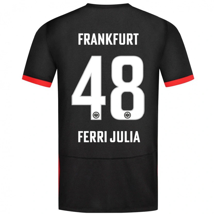 Danxen Uomo Maglia Nacho Ferri #48 Nero Kit Gara Away 2024/25 Maglietta