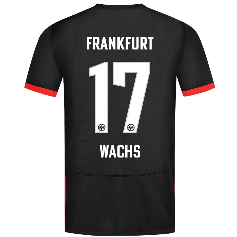 Danxen Uomo Maglia Marc Wachs #17 Nero Kit Gara Away 2024/25 Maglietta