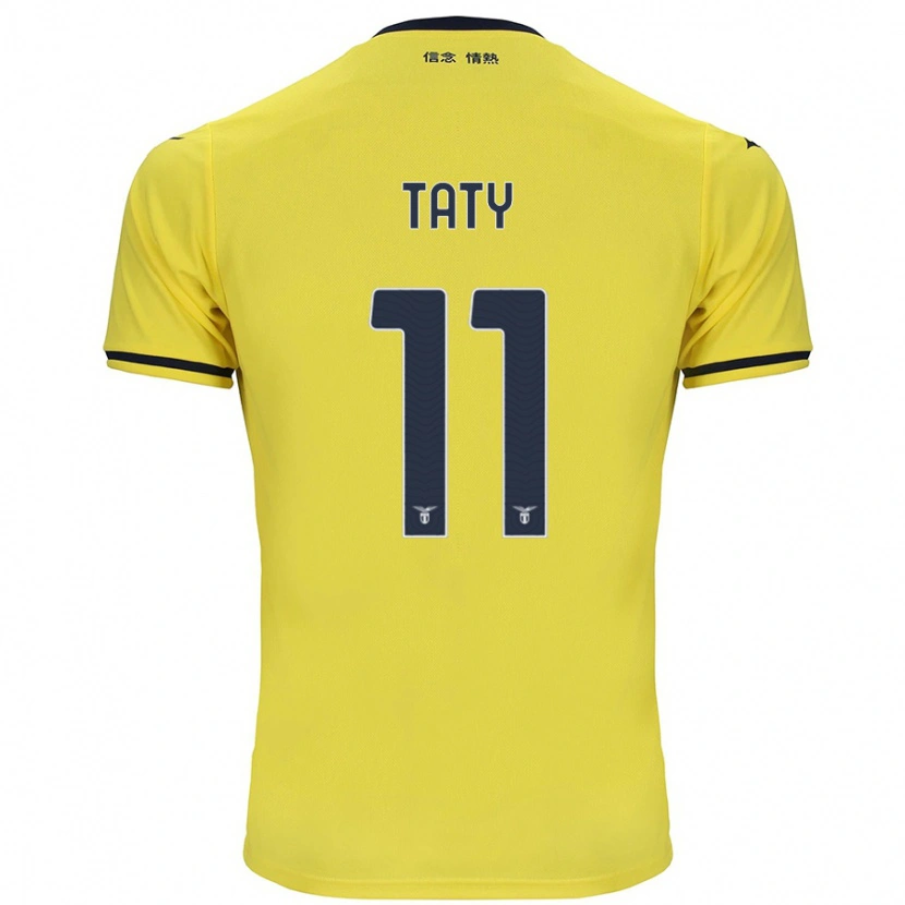 Danxen Uomo Maglia Taty Castellanos #11 Giallo Kit Gara Away 2024/25 Maglietta