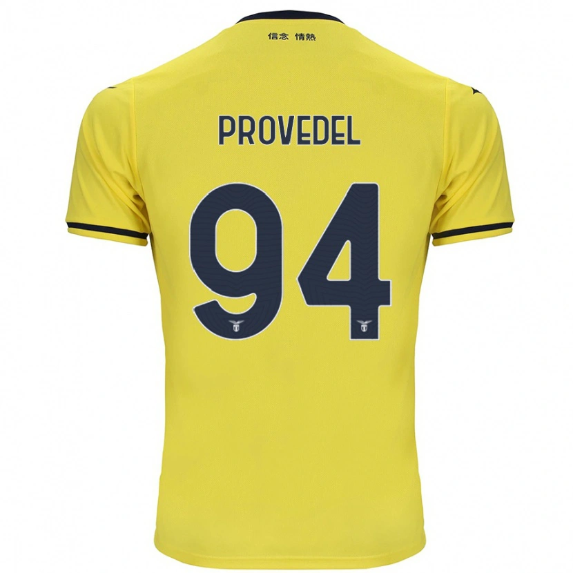 Danxen Uomo Maglia Ivan Provedel #94 Giallo Kit Gara Away 2024/25 Maglietta